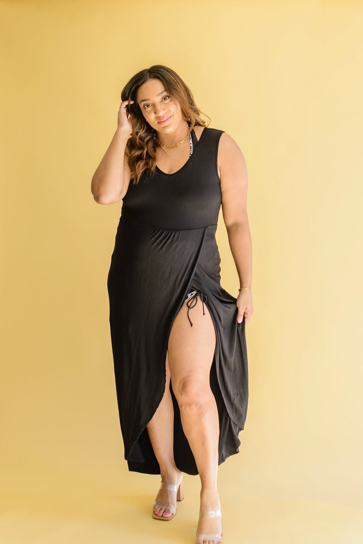 Chic Tulip Skirt Maxi Dress for Effortless Style - onlinemegasale.com