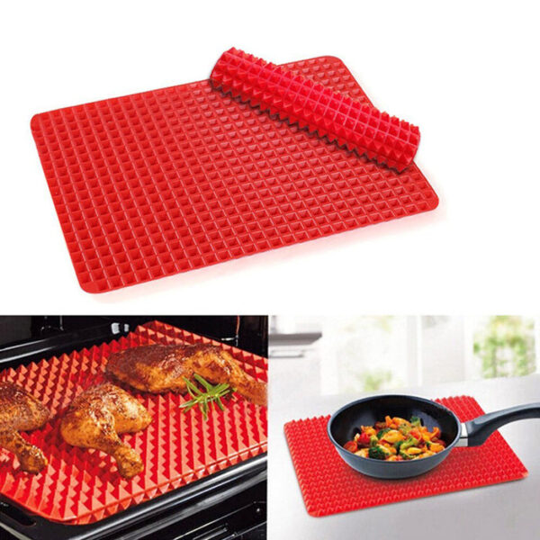 Non-Stick Silicone Baking Mat Pyramid Pan Oven Tray Baking Sheet