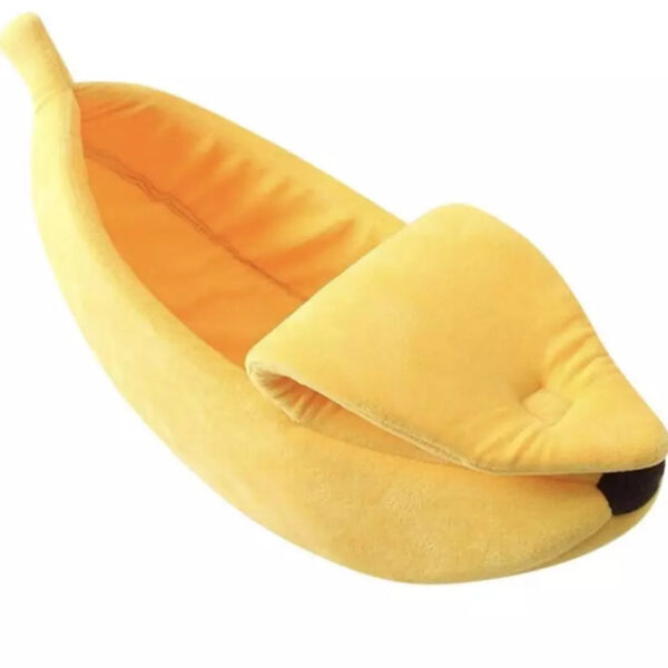 Cute Banana Peel Cat Bed House for Cats and Kittens