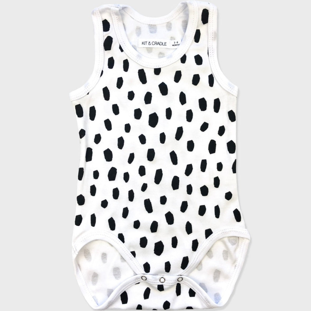 Organic Singlet Bodysuit - Black Cheetah - onlinemegasale.com