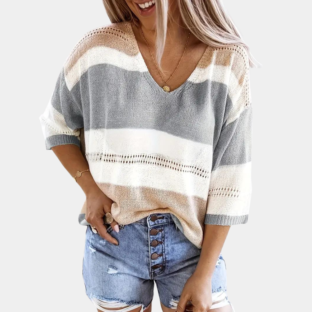 C3563-Grazina-gray Elsie™ - Lightweight Sweater for Women - onlinemegasale.com