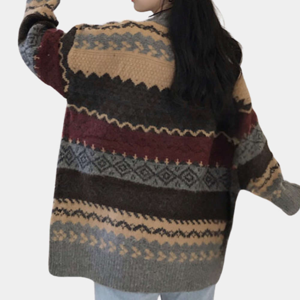 Nyla™ - Oversized Knit Sweater - onlinemegasale.com
