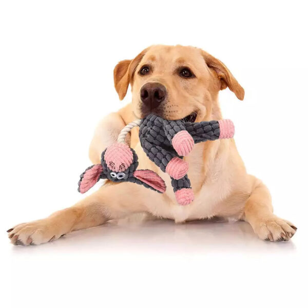 Plush Dog Chew Toys for Small and Large Dogs - Zebra