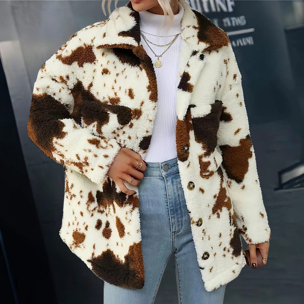 Kaylee™ - Cow Print Sweater - onlinemegasale.com Kaylee™ - Cow Print Sweater - onlinemegasale.com