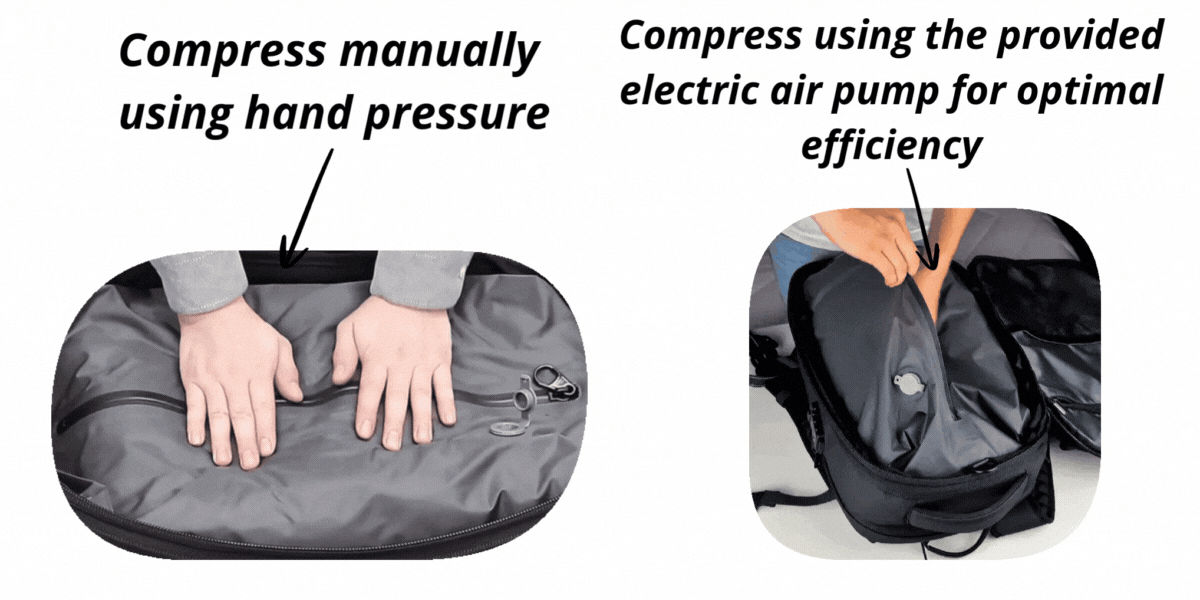 AirPro™ – Carry-On Vacuum Compression Backpack - onlinemegasale.com