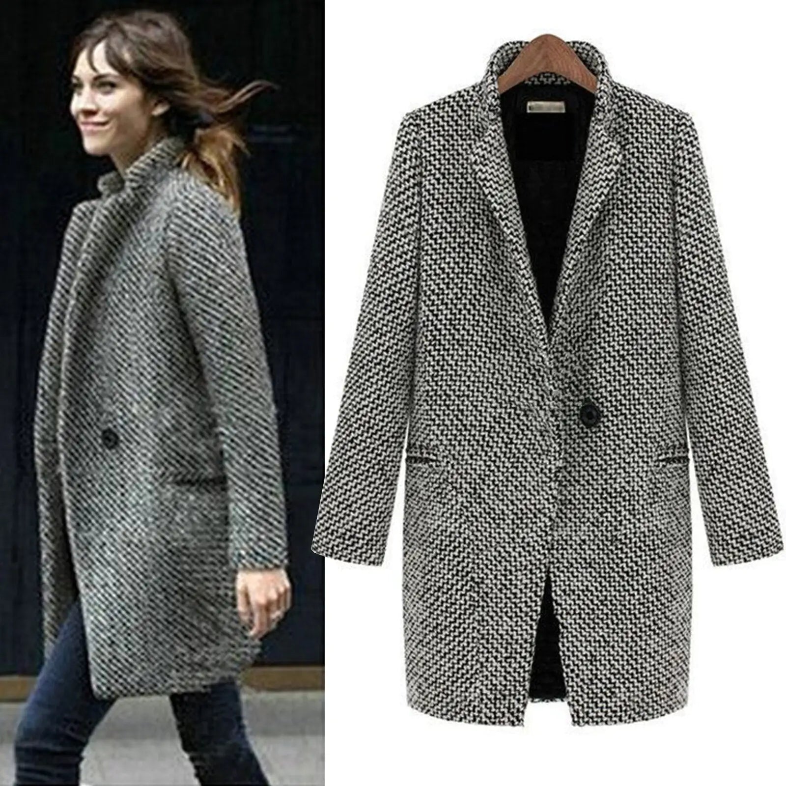 Albana™ - Elegant Coat - onlinemegasale.com