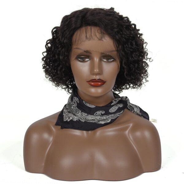 Cranberry Short Bob Right Side13x4 Part Lace Front Wigs Water Wave Pre Plucked With Baby Hair 12inches