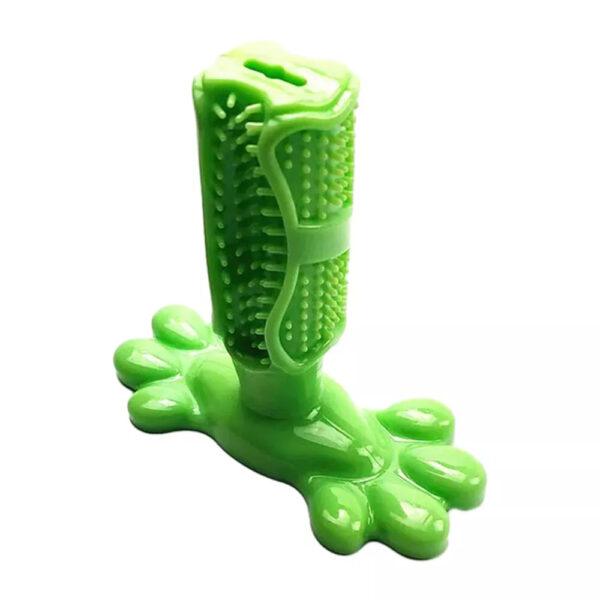 Dog Dental Chew Toy – Durable Rubber Toy for Plaque Removal & Oral Health, Interactive Play for Dogs, Green