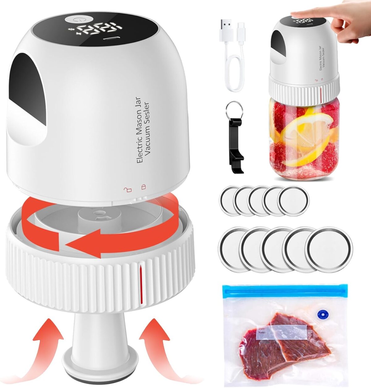 3-in-1 Upgrade Electric Vacuum Sealer Kit - onlinemegasale.com