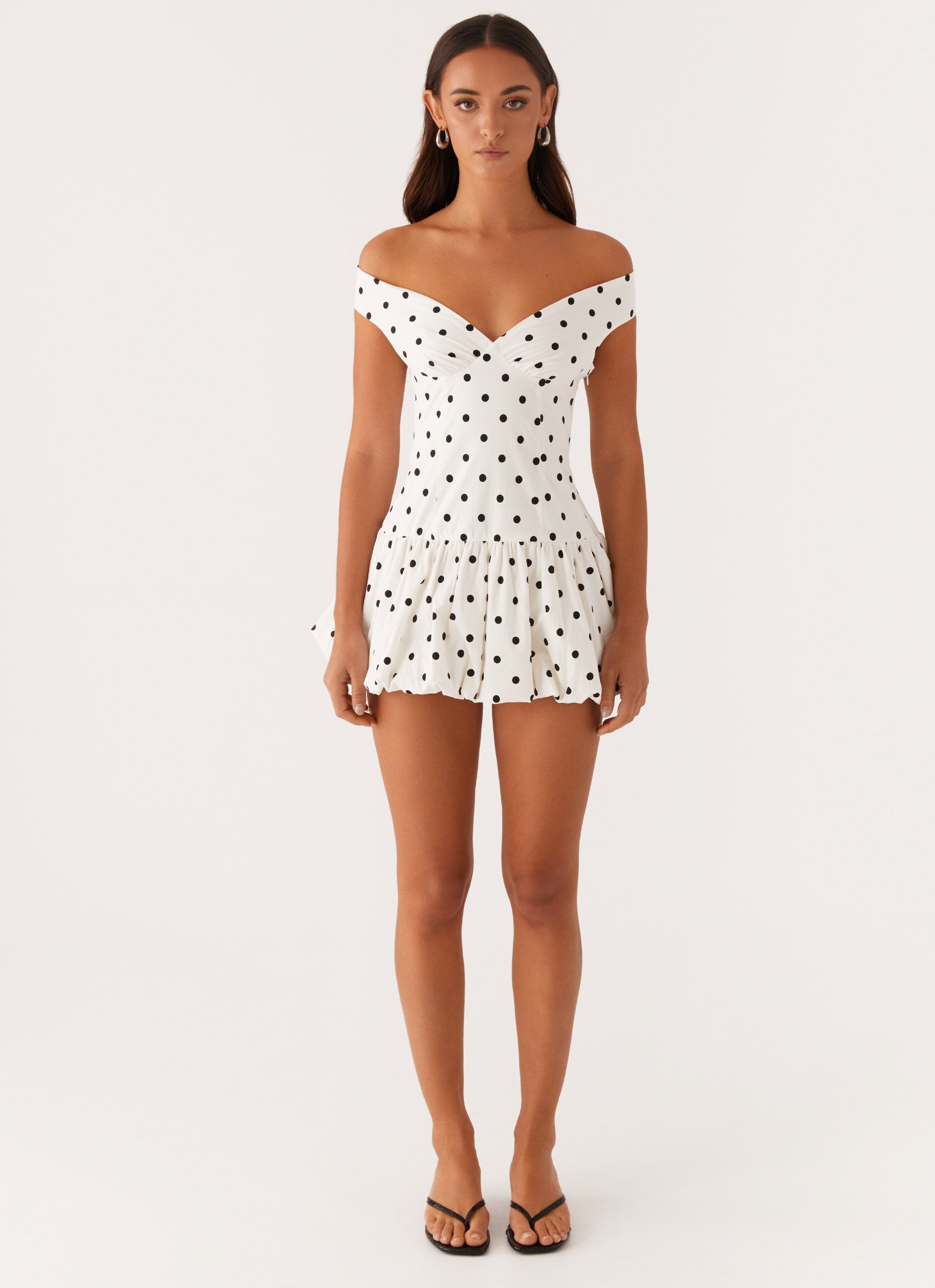 Madelyn™ - Mini Polka Dot Dress - onlinemegasale.com