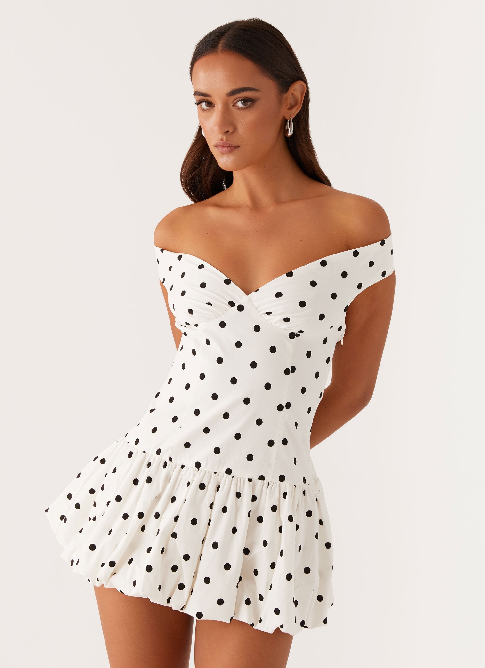 Madelyn™ - Mini Polka Dot Dress - onlinemegasale.com
