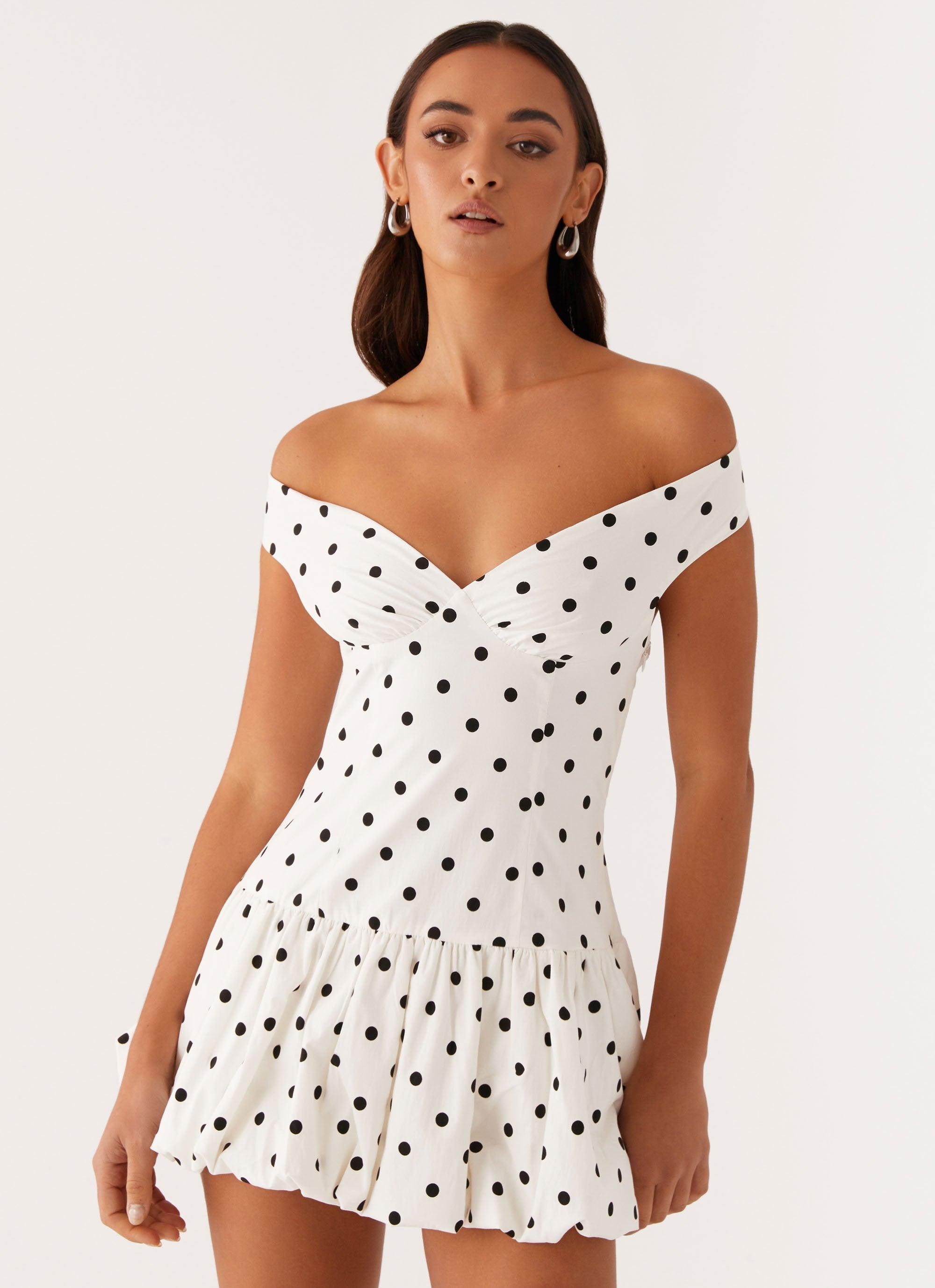 Madelyn™ - Mini Polka Dot Dress - onlinemegasale.com
