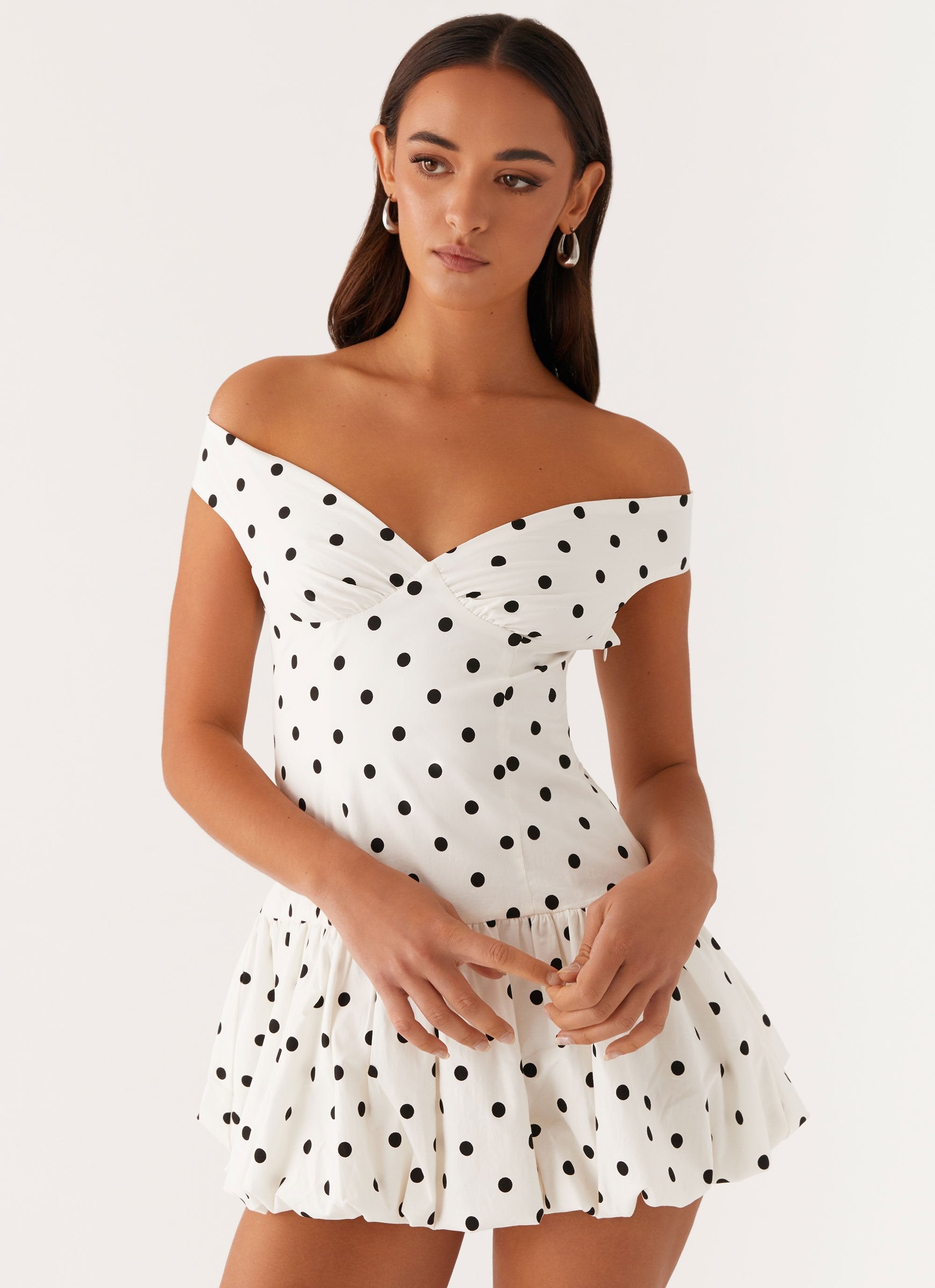 Madelyn™ - Mini Polka Dot Dress - onlinemegasale.com