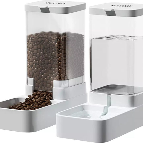 Automatic Dog Feeder and Water Dispenser with Large Capacity