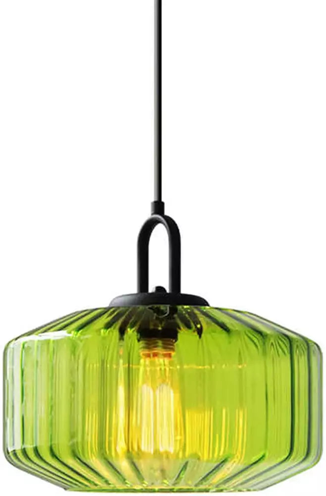 GreenGlassPendantLightFixturesModernGlassPendantLightswithLargeHandB0 Retro Glass Pendant Light - onlinemegasale.com
