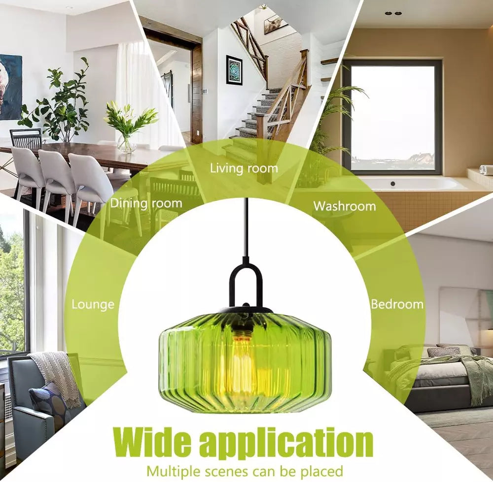 Retro Glass Pendant Light - onlinemegasale.com Retro Glass Pendant Light - onlinemegasale.com