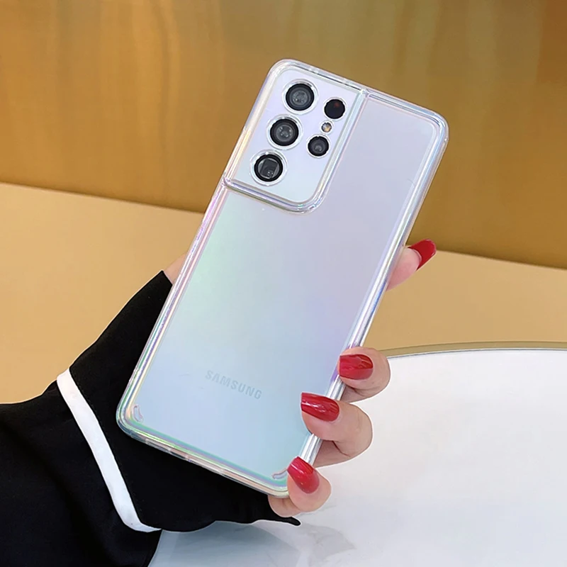 Luxury Colorful Rainbow Case For Samsung S22 Service - onlinemegasale.com