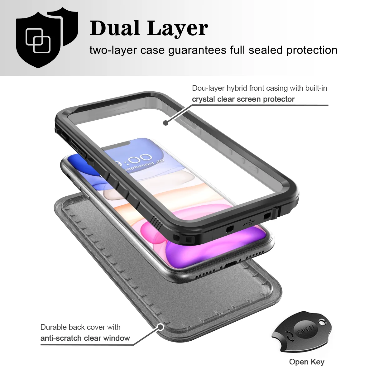 Waterproof Case For iPhone - onlinemegasale.com