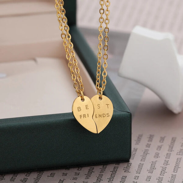 BFF Split Heart Necklaces For Women