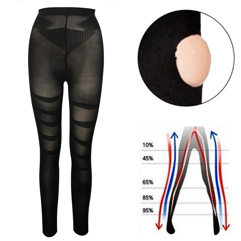 Anti Cellulite Compression Leggings Leg Slimming Body Shaper - onlinemegasale.com