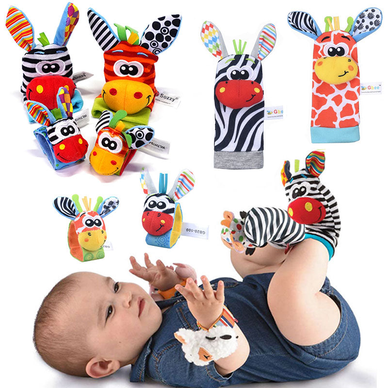 H6b209926291a46d0b3c07d401772b21e7 Animal Rattle Baby Socks - onlinemegasale.com