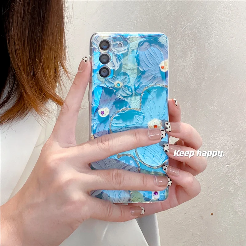Art Painting Flowers Phone Case For Samsung S Series - onlinemegasale.com