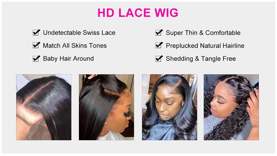 12A Cranberry 13x4/13x6 HD Transparent Lace Front Human Hair Wigs Brazilian Deep Wave Frontal Wigs 180% Density - onlinemegasale.com