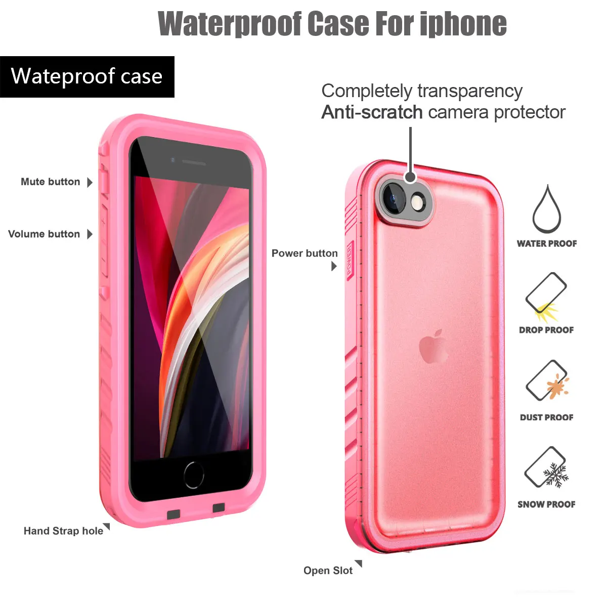 Waterproof Case For iPhone - onlinemegasale.com