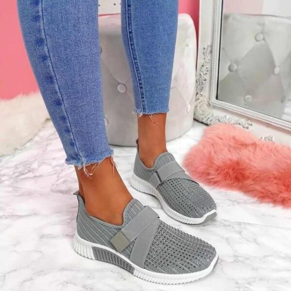Stylish Velcro Slip-On Sneakers for Women - Enhance Your Posture in Comfort!