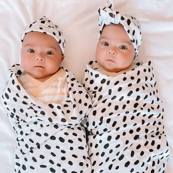 Organic Baby Blanket - Black Cheetah