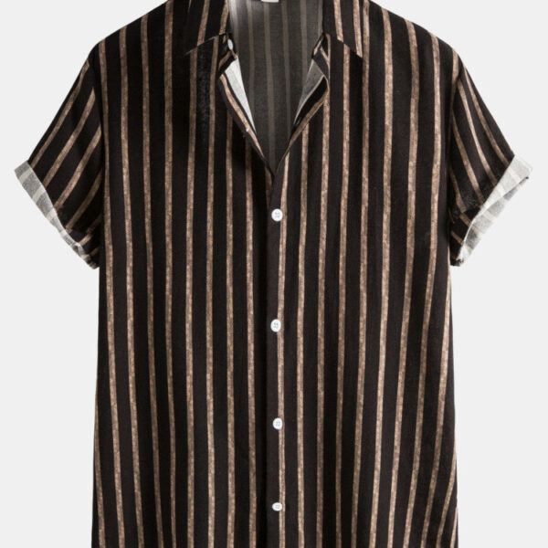 Cotton Breathable Stripes Shirts