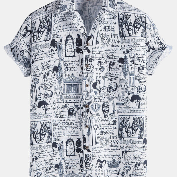 Funny Pattern Lapel Shirts