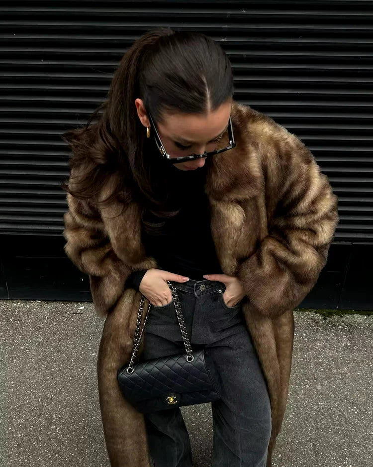 Riley - Elegant Fur Coat for Women - onlinemegasale.com