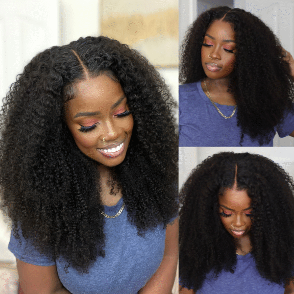 12A Cranberry 4c Kinky Curly 13x4/5X5/4X4 HD Lace Front Wig Virgin Human Hair Pre Plucked