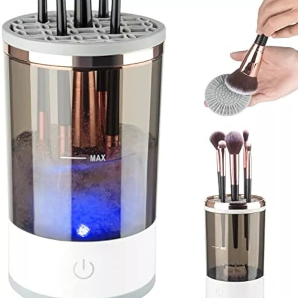 Makeup Brush Cleaner, Black / Rechargeable Model