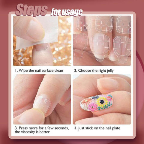 Mysterious Cat Eye Nail Patch with Jelly Gum(24PCS) - onlinemegasale.com