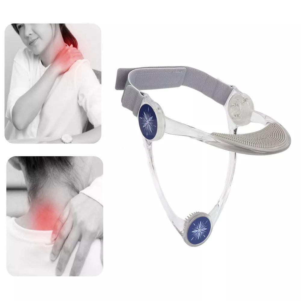 NeckBraceCervicalCollarHookAndLoopAdjustableNeckSupportForAdultsUSA0 Neck posture corrector | Neck brace for posture | Neck hump corrector - Transparent - onlinemegasale.com