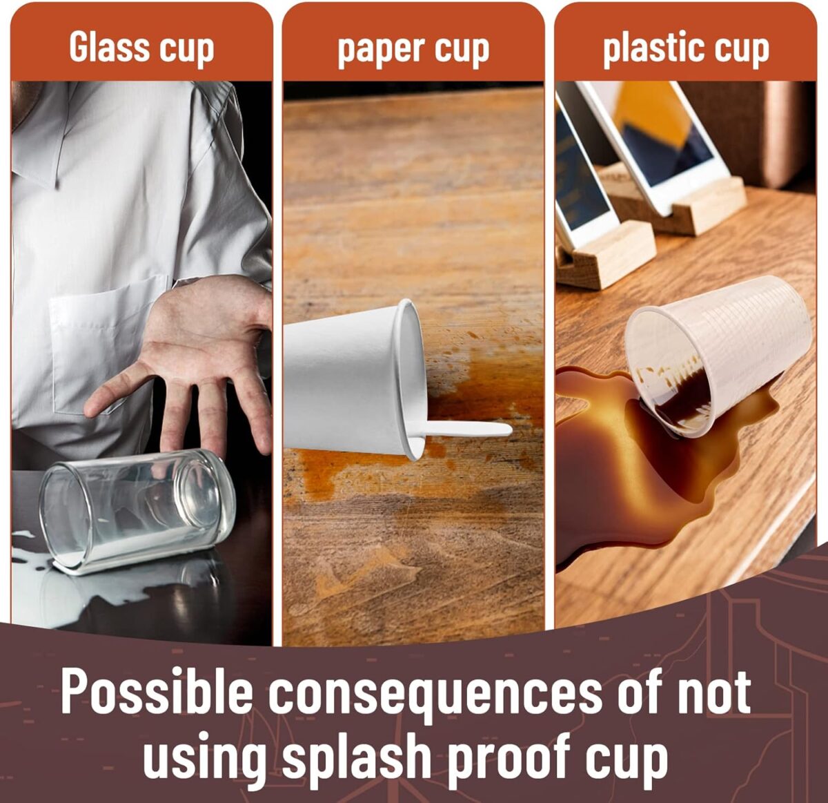 No-Spill Coffee Mug Holder - onlinemegasale.com
