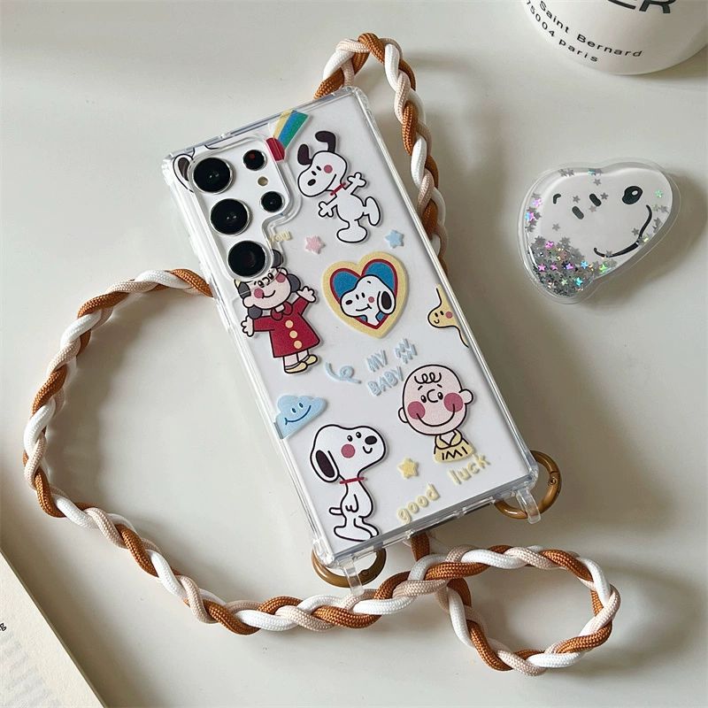 Cute Snoopy Charlie Brown Peanuts Case For Samsung Galaxy S Series - onlinemegasale.com