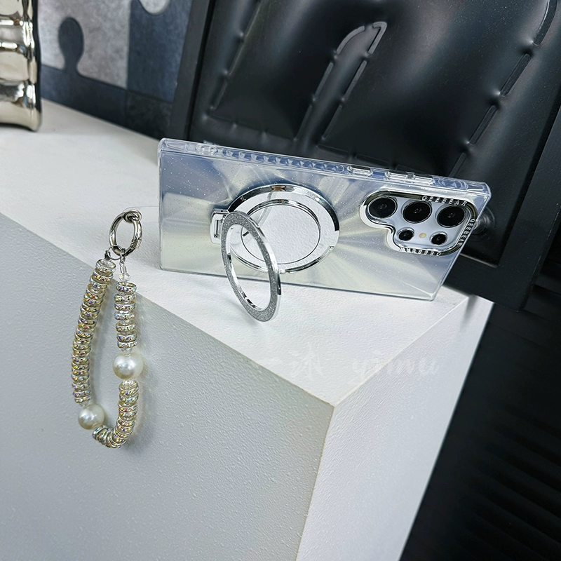 Glitter Aurora Case With Mirror And Stand For Samsung Galaxy S Series - onlinemegasale.com Glitter Aurora Case With Mirror And Stand For Samsung Galaxy S Series - onlinemegasale.com