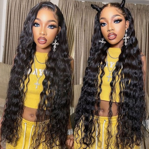 12A Cranberry 13x6 Transparent HD Lace Front Loose Deep Wave With Baby Hair Long Virgin Human Hair Wig