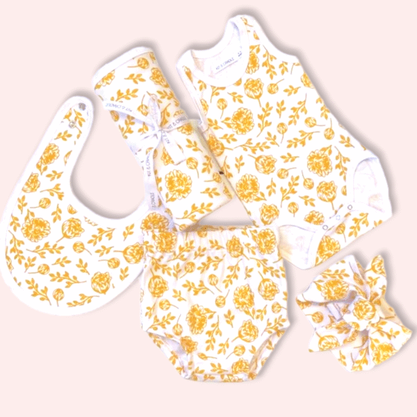 Newborn Singlet Bundle - Golden Peony