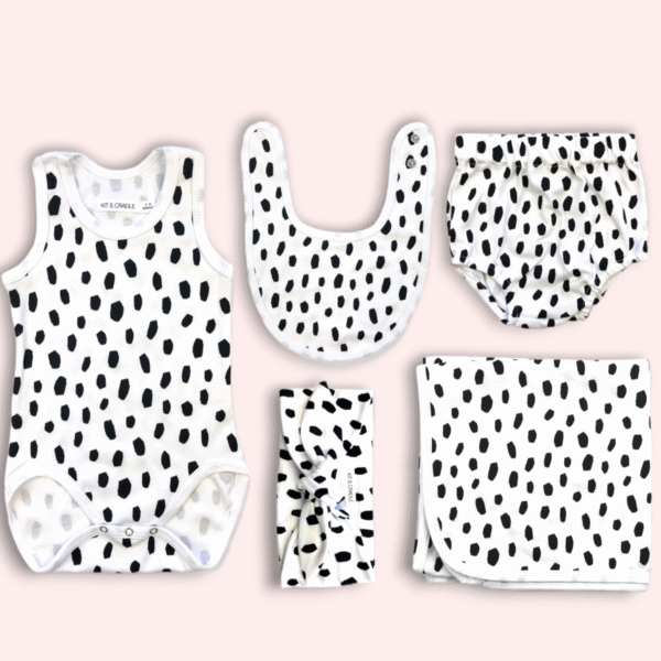 Newborn Singlet Bundle - Black Cheetah