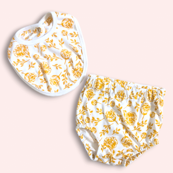 Bib & Bloomers Bundle - Golden Peony