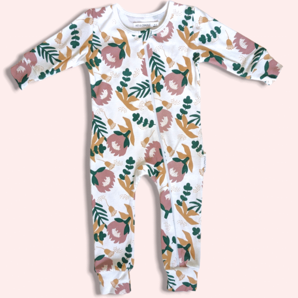 Organic Full Bodysuit - Protea