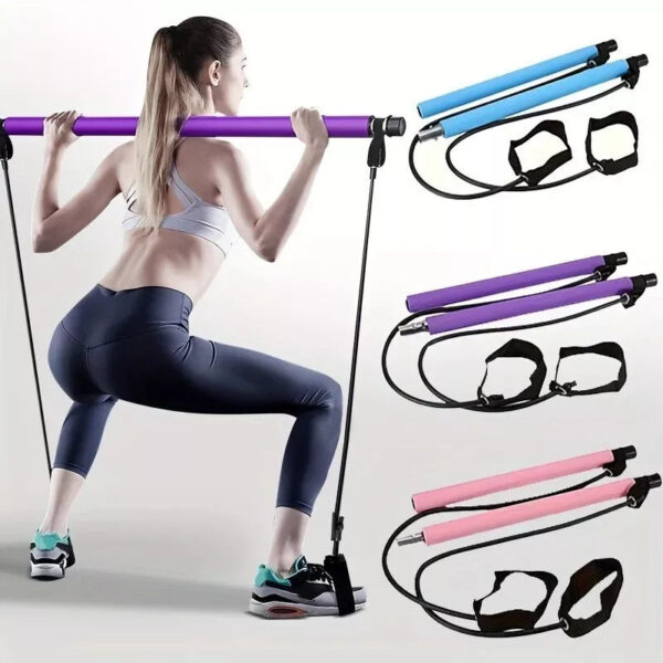 Multi-Functional Pilates Bar – Home Gym & Resistance Training Kit
