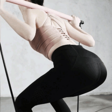 Pilates Bar With Resistance Band - onlinemegasale.com
