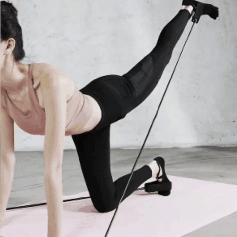Pilates Bar With Resistance Band - onlinemegasale.com