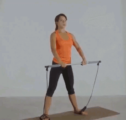 Pilates Bar With Resistance Band - onlinemegasale.com