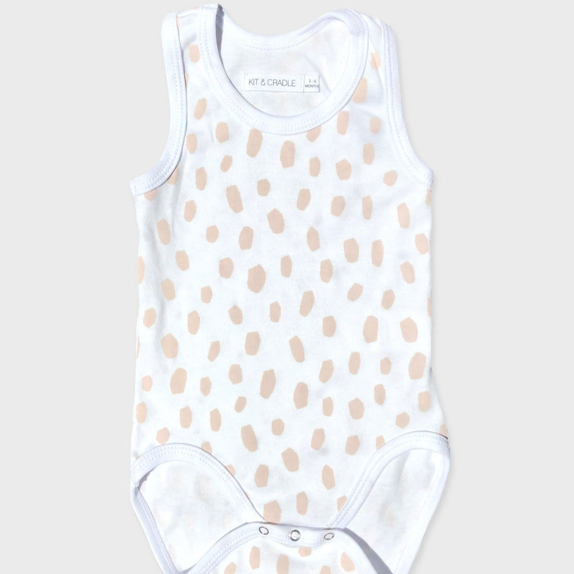 Organic Singlet Bodysuit - Blush Cheetah - onlinemegasale.com